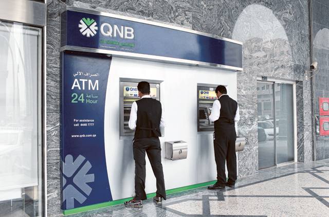 العمليات المصرفية التي تقوم بها أجهزة الصراف الآلي في QNB