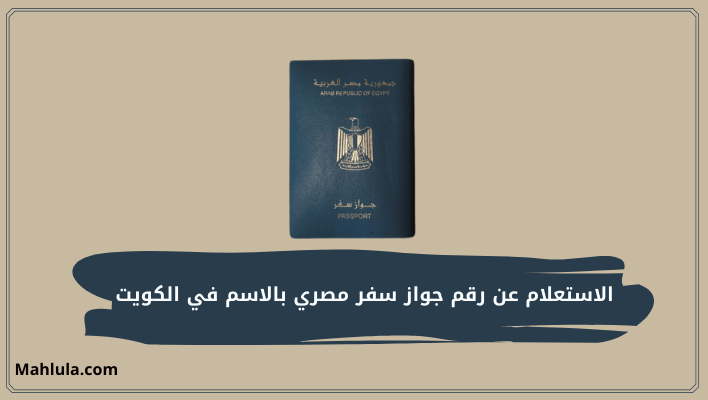 الاستعلام عن رقم جواز سفر مصري بالاسم في الكويت
