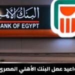 مواعيد عمل البنك الأهلي المصري